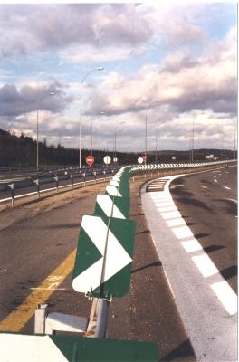 Road signs anti-dazzle screen metal slide rail